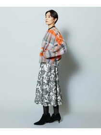 【MOGA Collection】MOGA Collection リーフツイードフレアスカート 詳細画像 ホワイト×ブラック 6