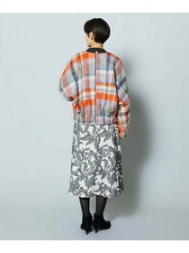 【MOGA Collection】MOGA Collection リーフツイードフレアスカート 詳細画像 ホワイト×ブラック 8