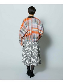 【MOGA Collection】MOGA Collection リーフツイードフレアスカート 詳細画像 ホワイト×ブラック 9