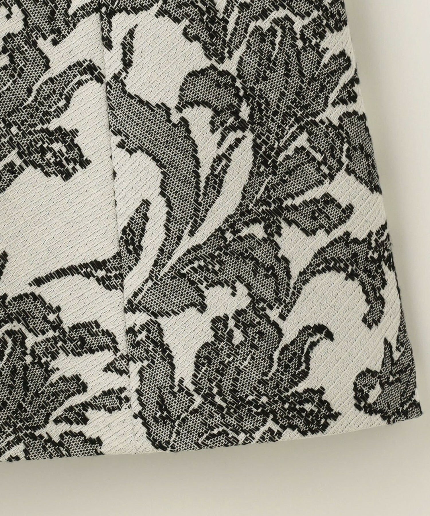 【MOGA Collection】MOGA Collection リーフツイードフレアスカート 詳細画像 ホワイト×ブラック 26