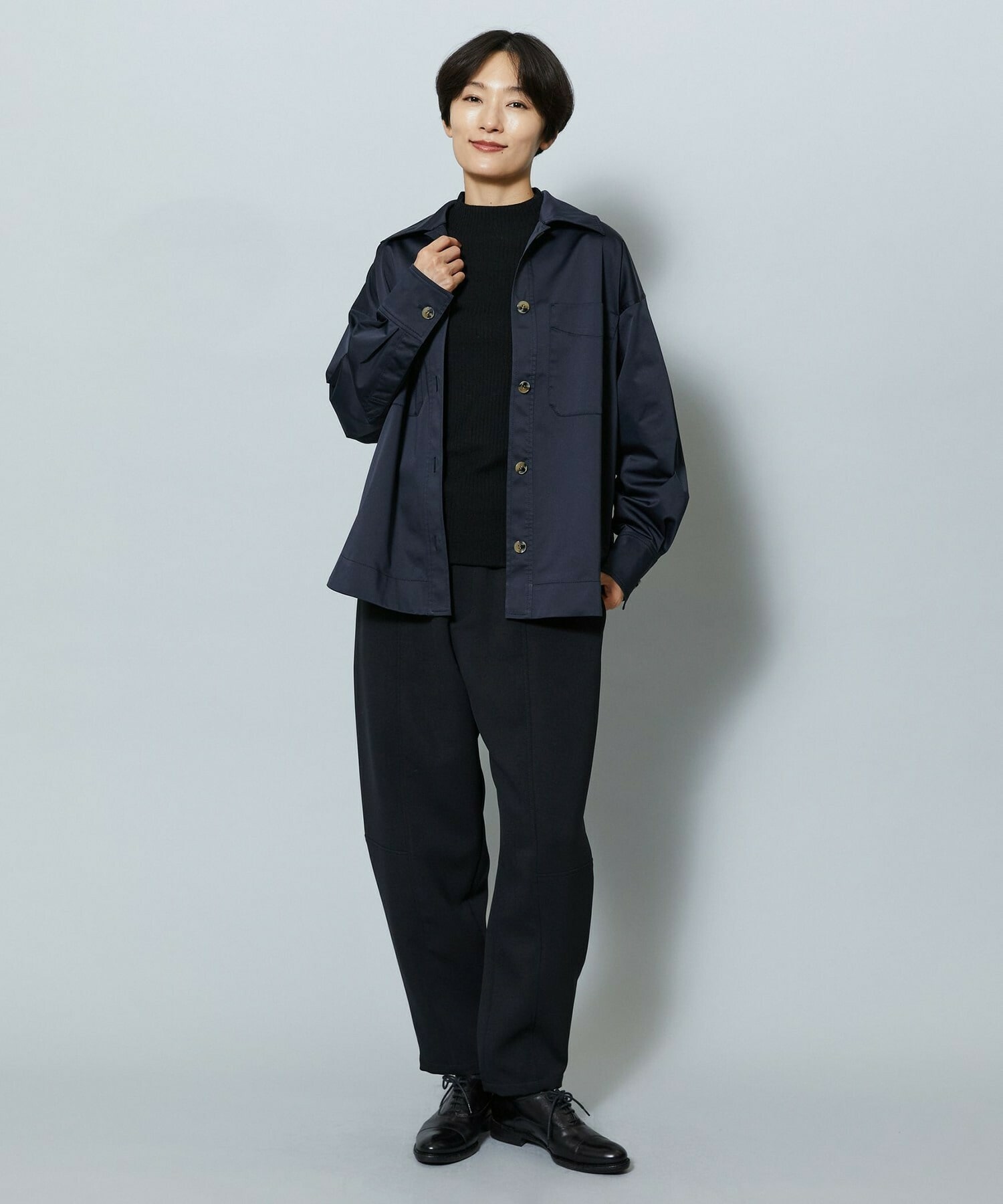 【MOGA】ストレッチタフタオーバーシャツ 詳細画像 ライトグレー 12