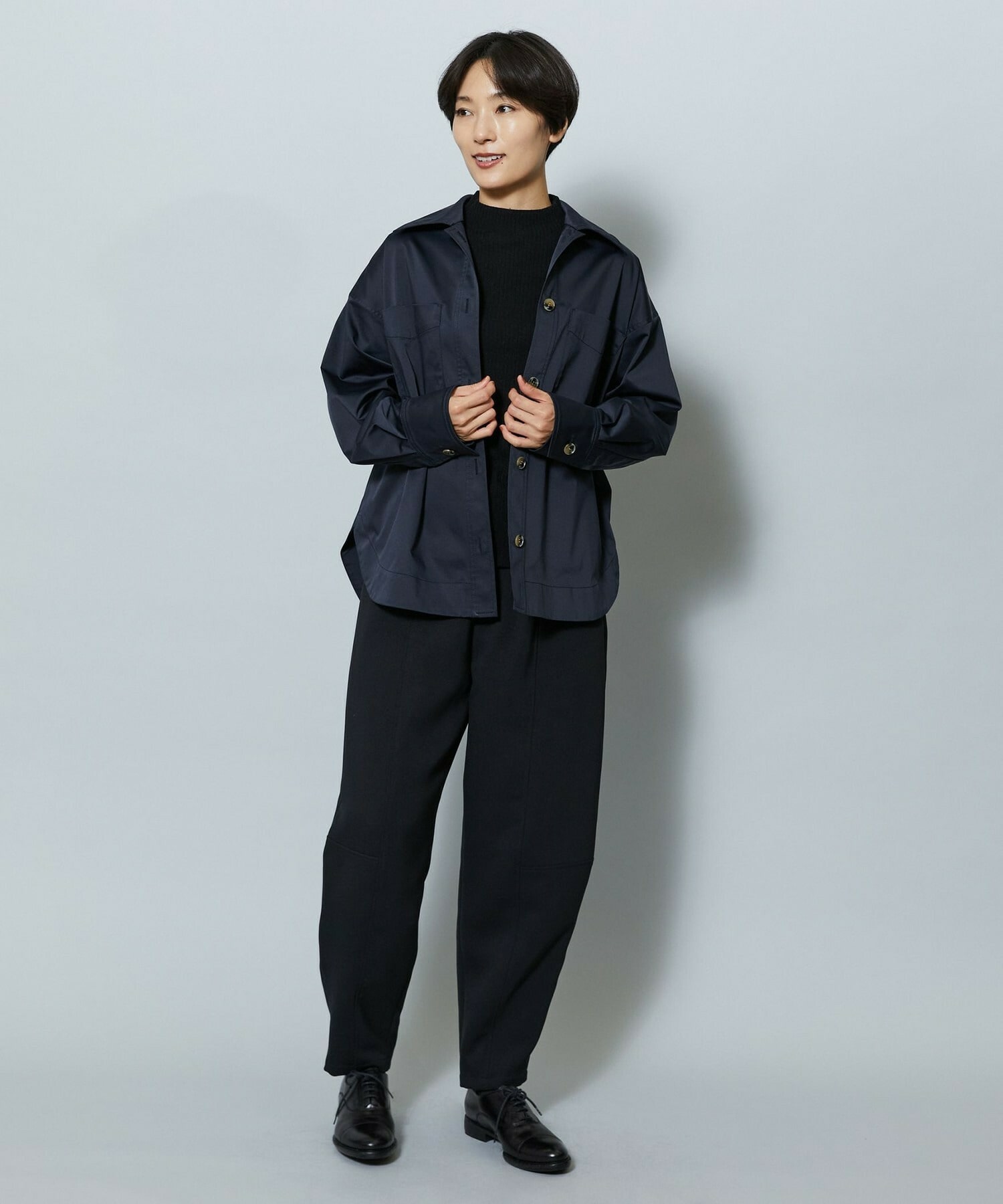 【MOGA】ストレッチタフタオーバーシャツ 詳細画像 ライトグレー 14