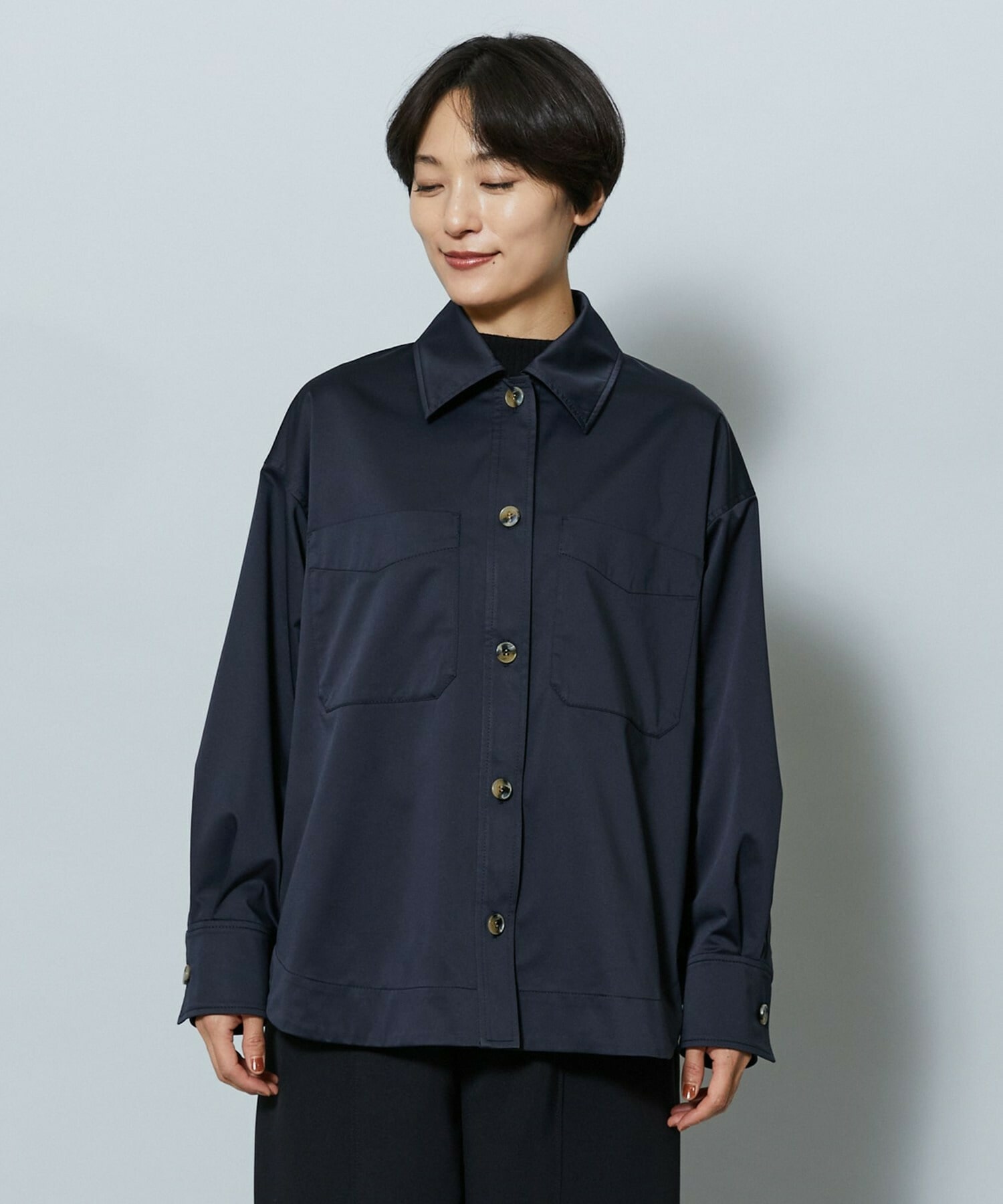 【MOGA】ストレッチタフタオーバーシャツ 詳細画像 ライトグレー 20