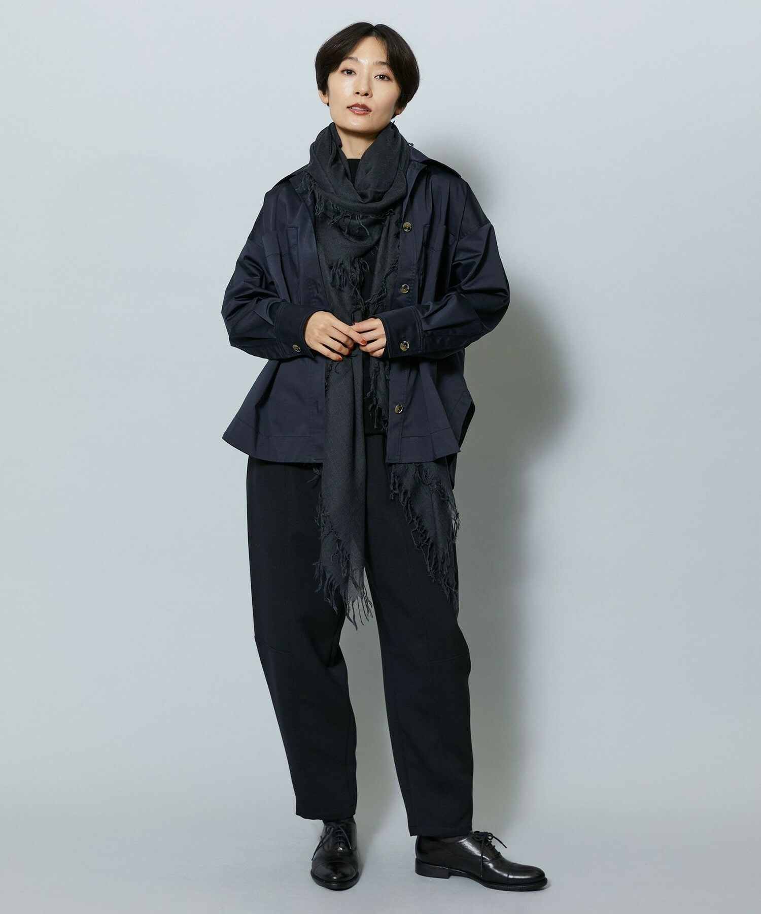 【MOGA】ストレッチタフタオーバーシャツ 詳細画像 ライトグレー 3