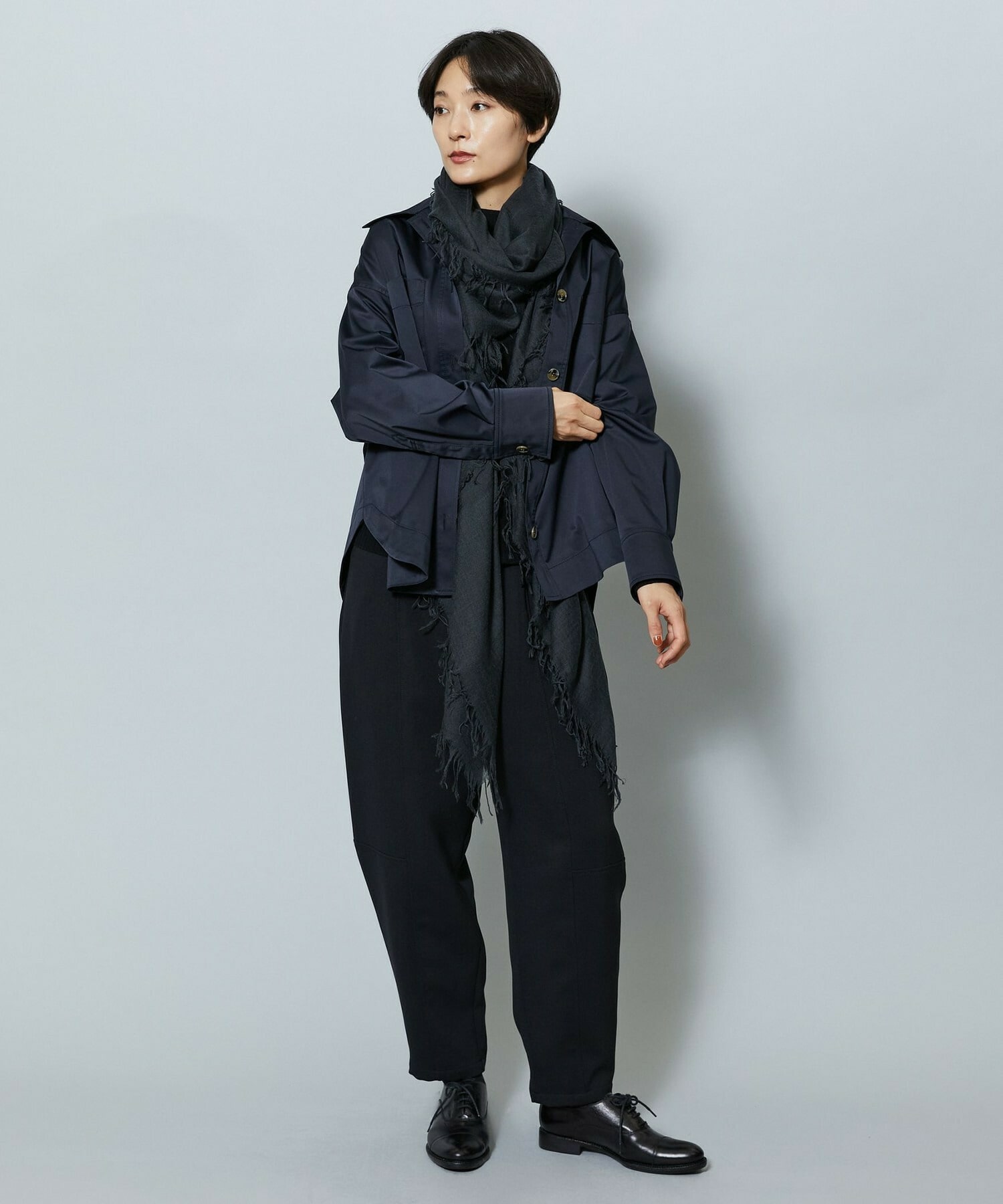 【MOGA】ストレッチタフタオーバーシャツ 詳細画像 ライトグレー 4