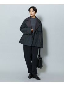 【MOGA】ウーリング圧縮テーラードコート 詳細画像 ブラック 12