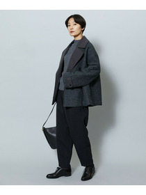 【MOGA】ウーリング圧縮テーラードコート 詳細画像 ブラック 13