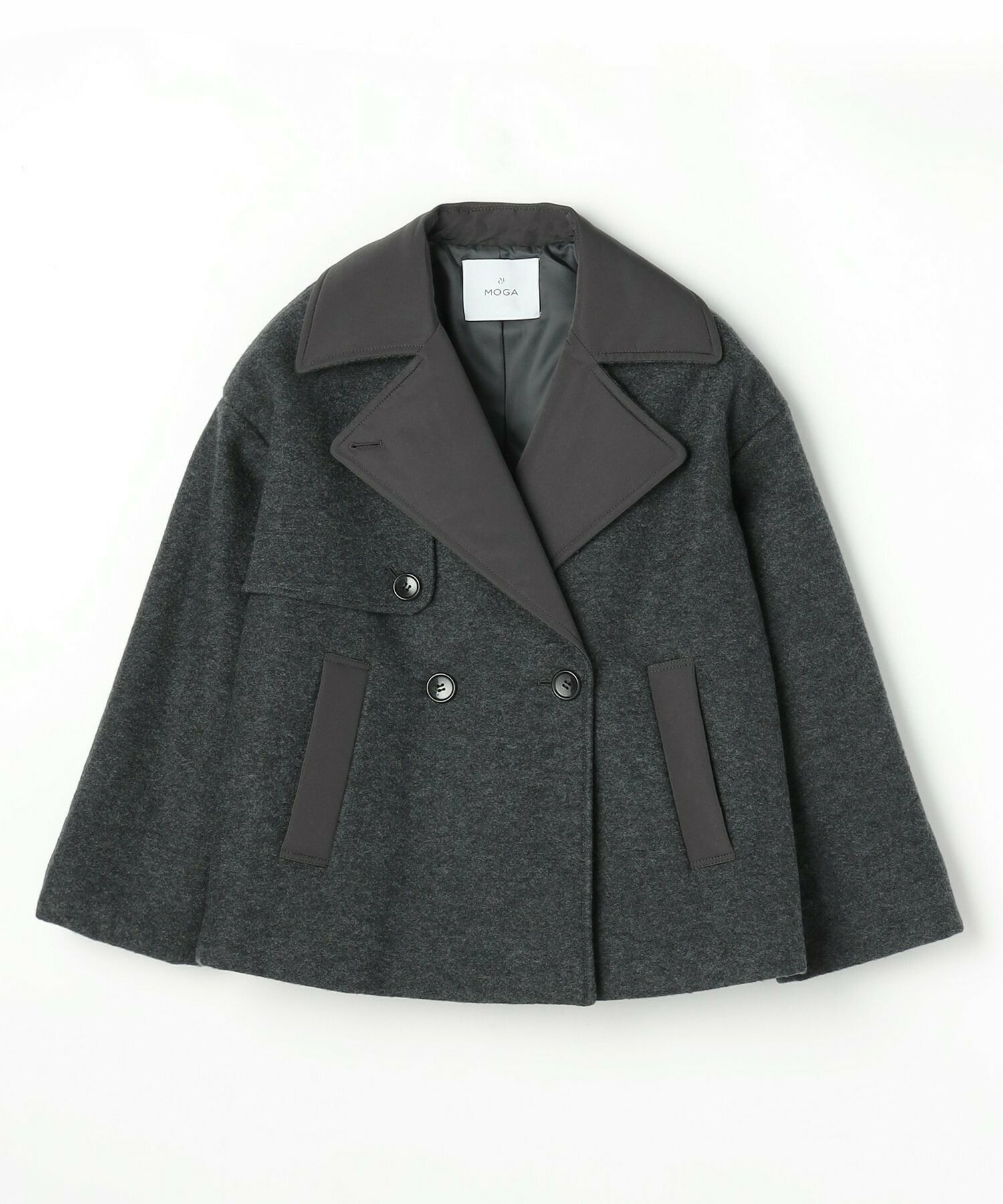 【MOGA】ウーリング圧縮テーラードコート 詳細画像 ブラック 22