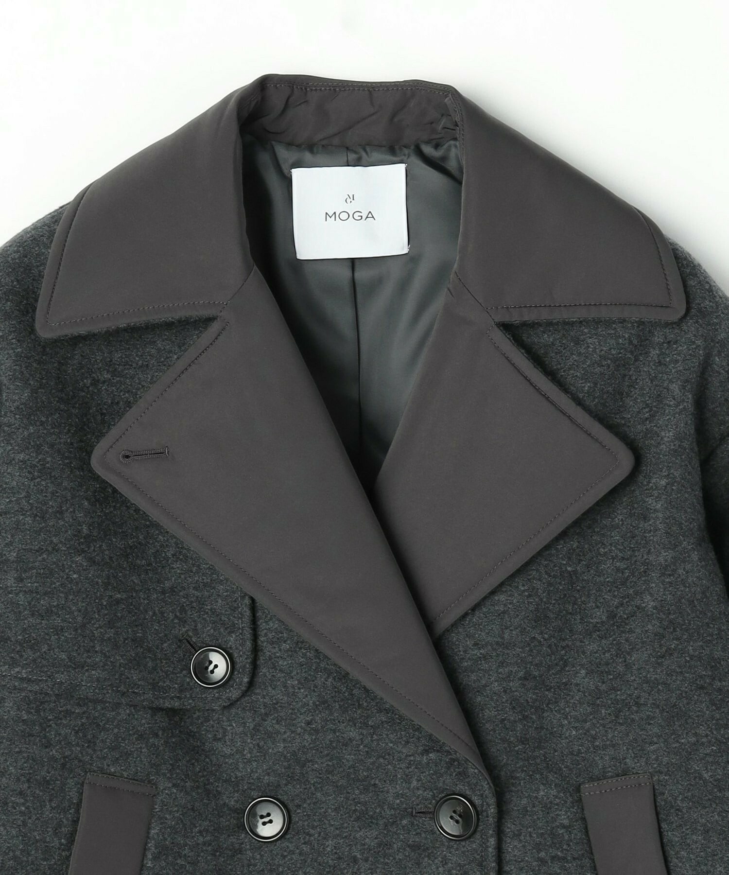 【MOGA】ウーリング圧縮テーラードコート 詳細画像 ブラック 24