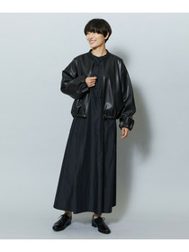 【MOGA】ソフトフェイクレザードルマンショートブルゾン 詳細画像 ブラック 15