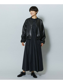 【MOGA】ソフトフェイクレザードルマンショートブルゾン 詳細画像 ブラック 16