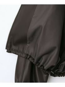 【MOGA】ソフトフェイクレザードルマンショートブルゾン 詳細画像 ブラック 28