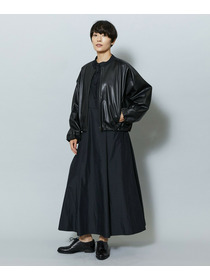 【MOGA】ソフトフェイクレザードルマンショートブルゾン 詳細画像 ブラック 9