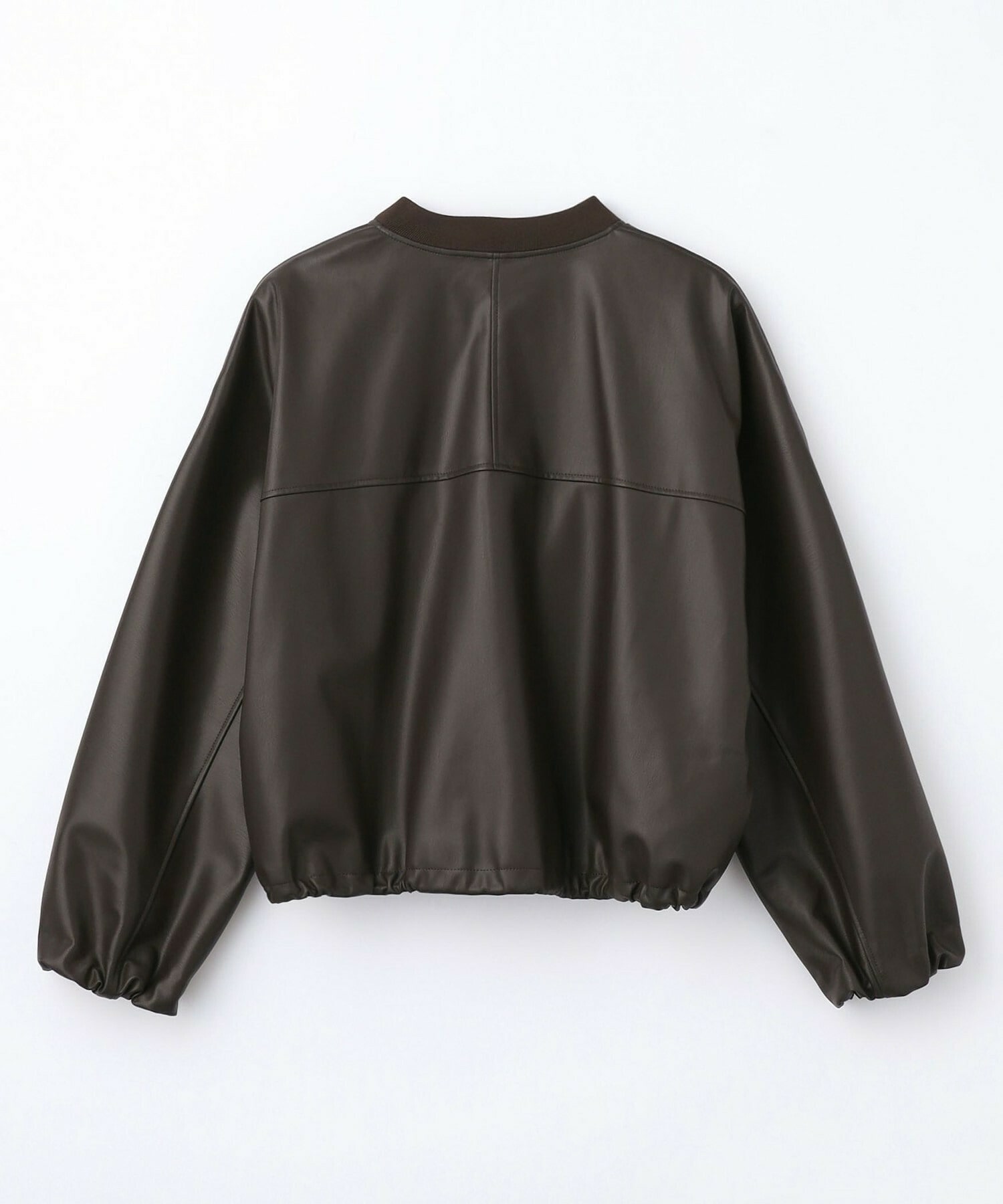 【MOGA】ソフトフェイクレザードルマンショートブルゾン 詳細画像 ブラック 24