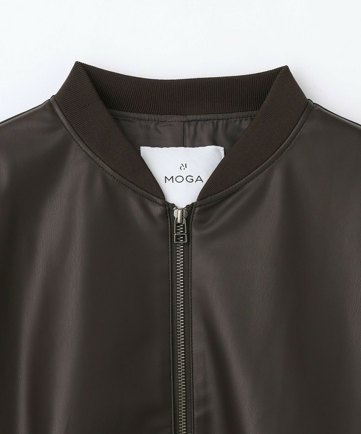 【MOGA】ソフトフェイクレザードルマンショートブルゾン 詳細画像 ブラック 25