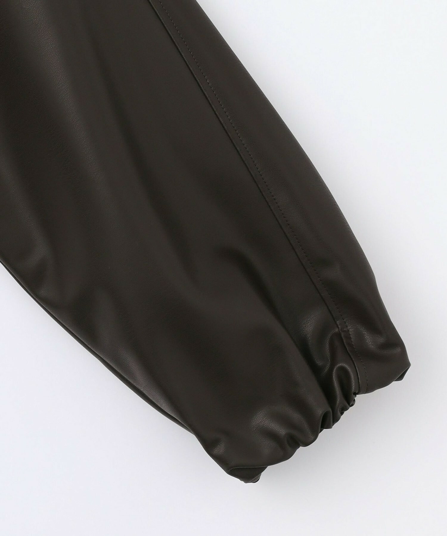 【MOGA】ソフトフェイクレザードルマンショートブルゾン 詳細画像 ブラック 26