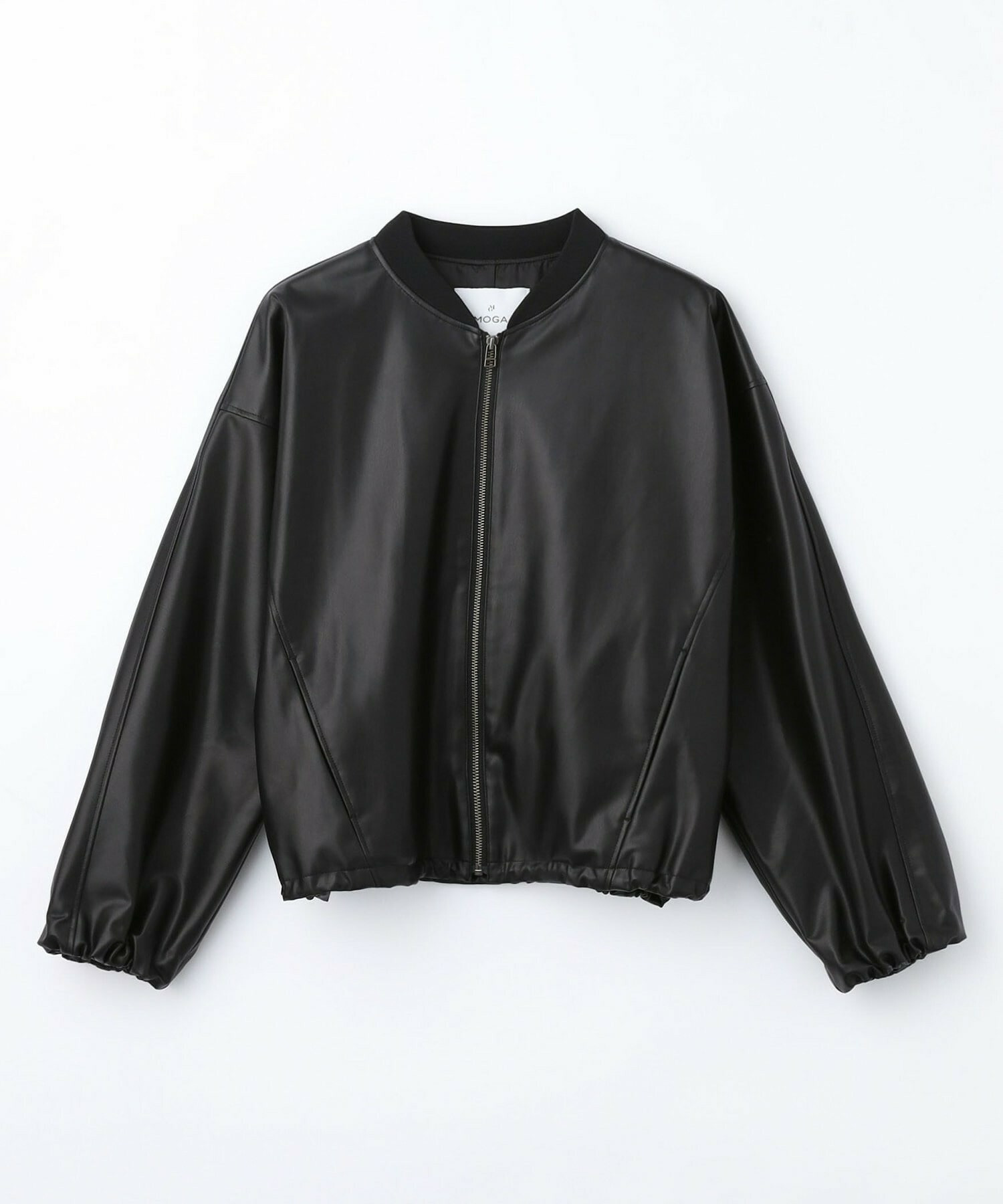 【MOGA】ソフトフェイクレザードルマンショートブルゾン 詳細画像 ブラック 2