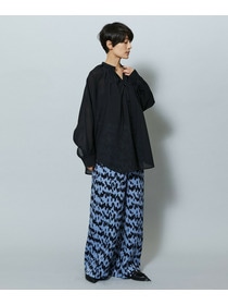 【MOGA】ベルベットサテンハンドドローイングプリントパンツ 詳細画像 サックスブルー 13