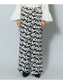 【MOGA】ベルベットサテンハンドドローイングプリントパンツ 詳細画像 サックスブルー 19