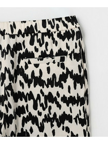 【MOGA】ベルベットサテンハンドドローイングプリントパンツ 詳細画像 サックスブルー 27