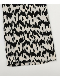 【MOGA】ベルベットサテンハンドドローイングプリントパンツ 詳細画像 サックスブルー 28