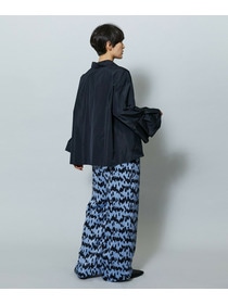 【MOGA】ベルベットサテンハンドドローイングプリントパンツ 詳細画像 サックスブルー 7