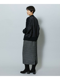 【MOGA】スラブツイードロングスカート 詳細画像 ブラック 12