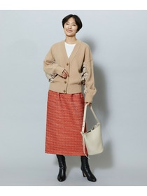 【MOGA】スラブツイードロングスカート 詳細画像 ブラック 2