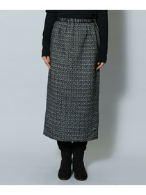 【MOGA】スラブツイードロングスカート 詳細画像 ブラック 20