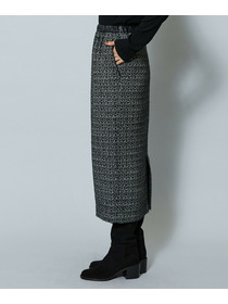 【MOGA】スラブツイードロングスカート 詳細画像 ブラック 22