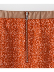 【MOGA】スラブツイードロングスカート 詳細画像 ブラック 29