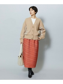 【MOGA】スラブツイードロングスカート 詳細画像 ブラック 3