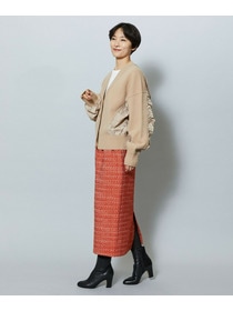 【MOGA】スラブツイードロングスカート 詳細画像 ブラック 5