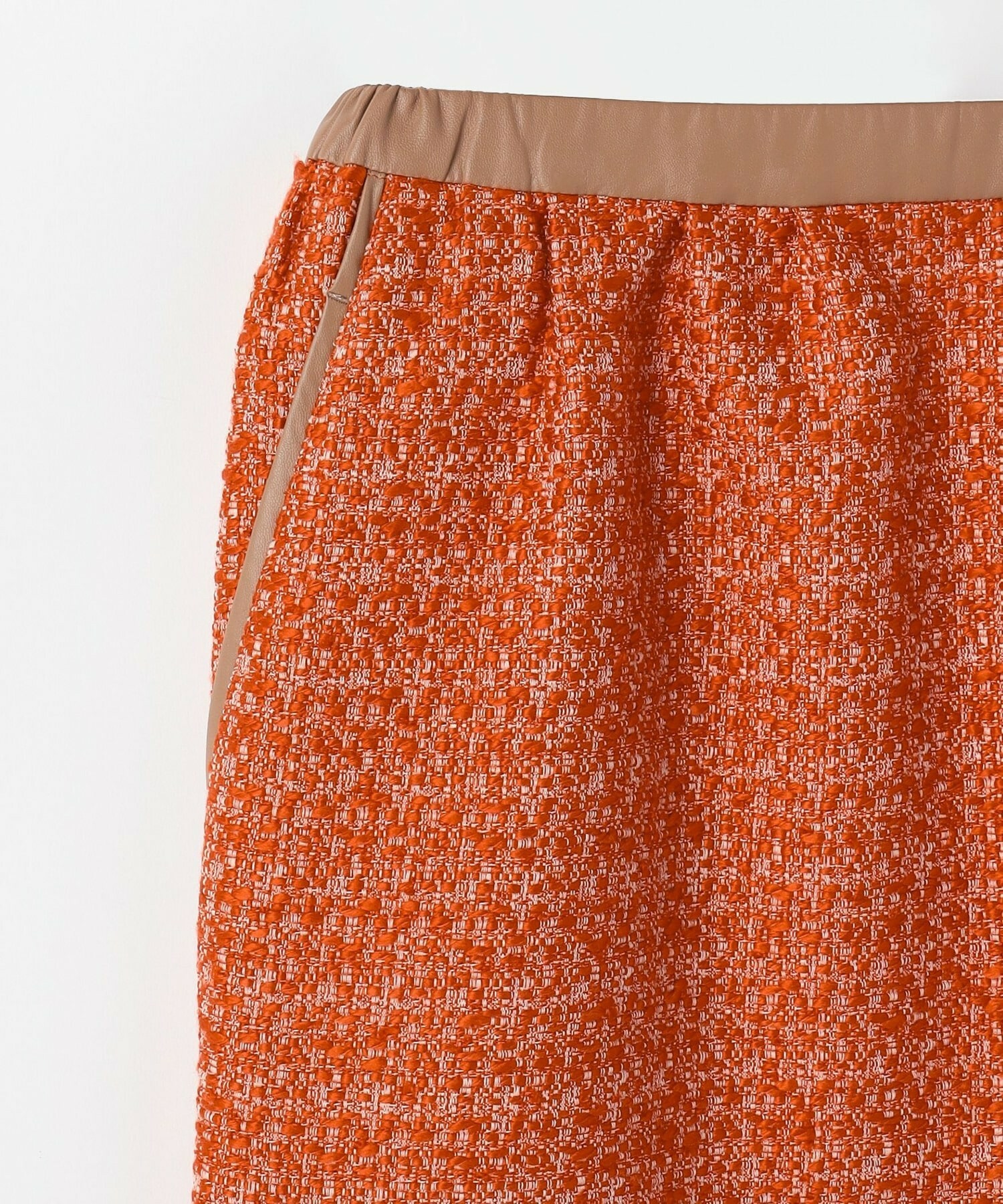 【MOGA】スラブツイードロングスカート 詳細画像 ブラック 28