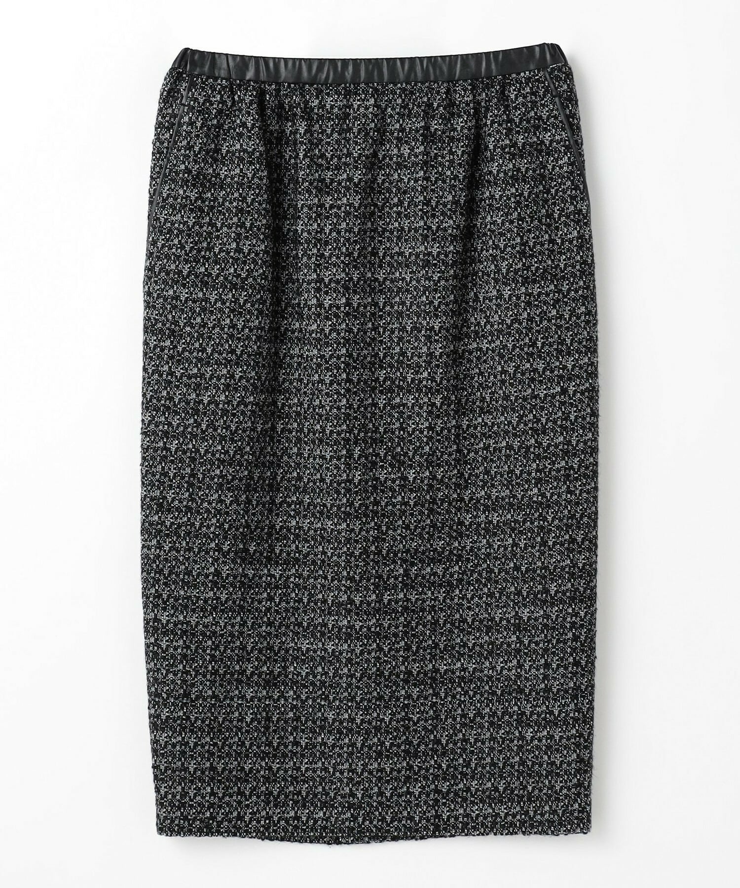 【MOGA】スラブツイードロングスカート 詳細画像 ブラック 2