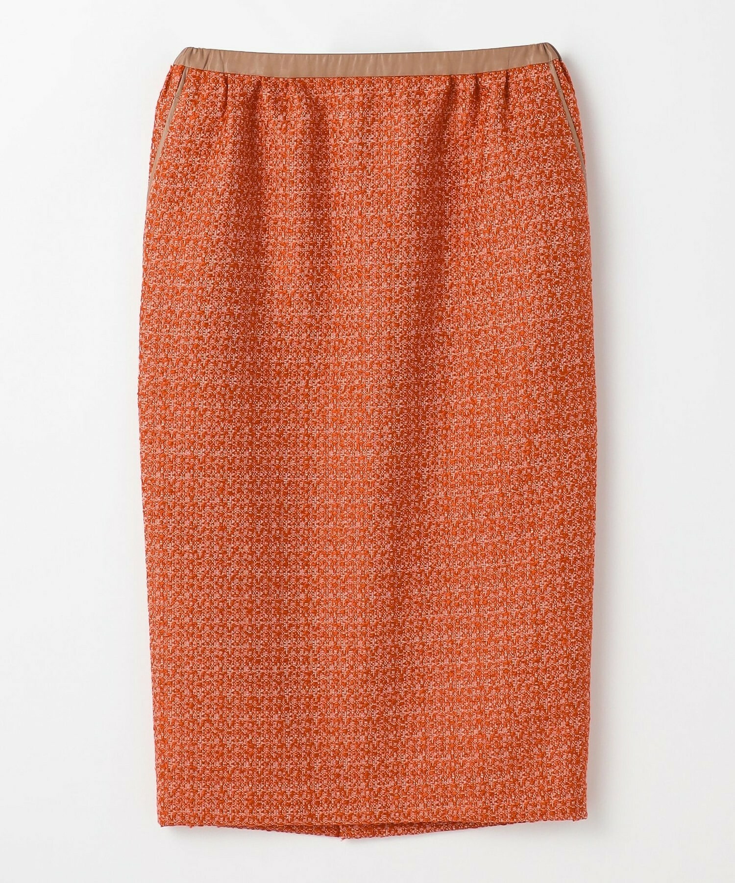 【MOGA】スラブツイードロングスカート 詳細画像 レッド 2