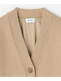 【MOGA】AQUAシャーリングカーディガン 詳細画像 キャメル 26