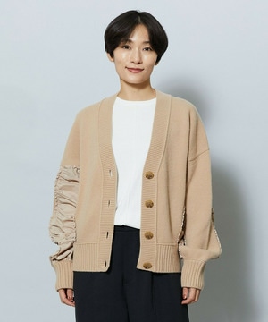 【MOGA】AQUAシャーリングカーディガン 詳細画像 キャメル 1