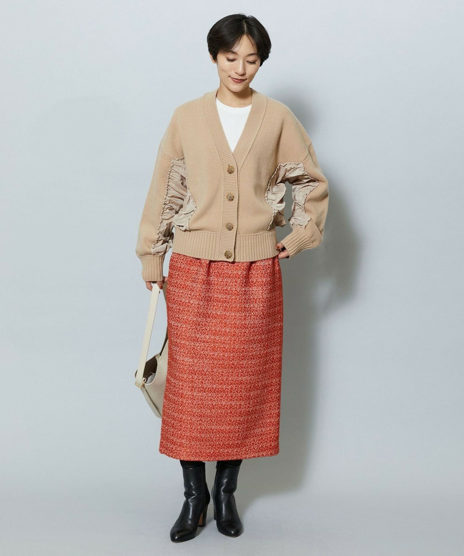 【MOGA】AQUAシャーリングカーディガン 詳細画像 キャメル 16