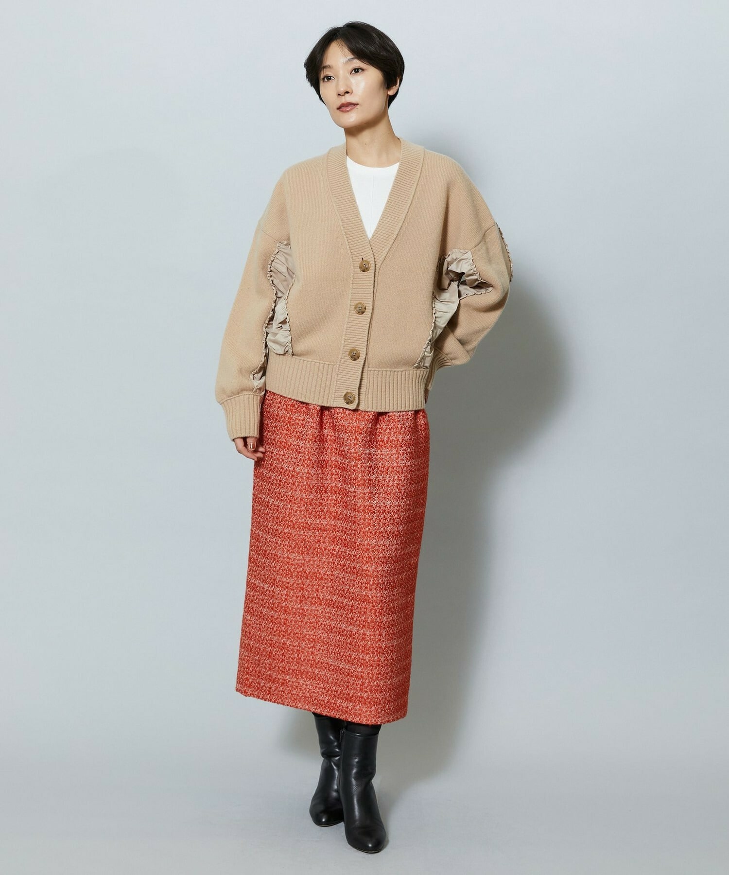 【MOGA】AQUAシャーリングカーディガン 詳細画像 キャメル 17