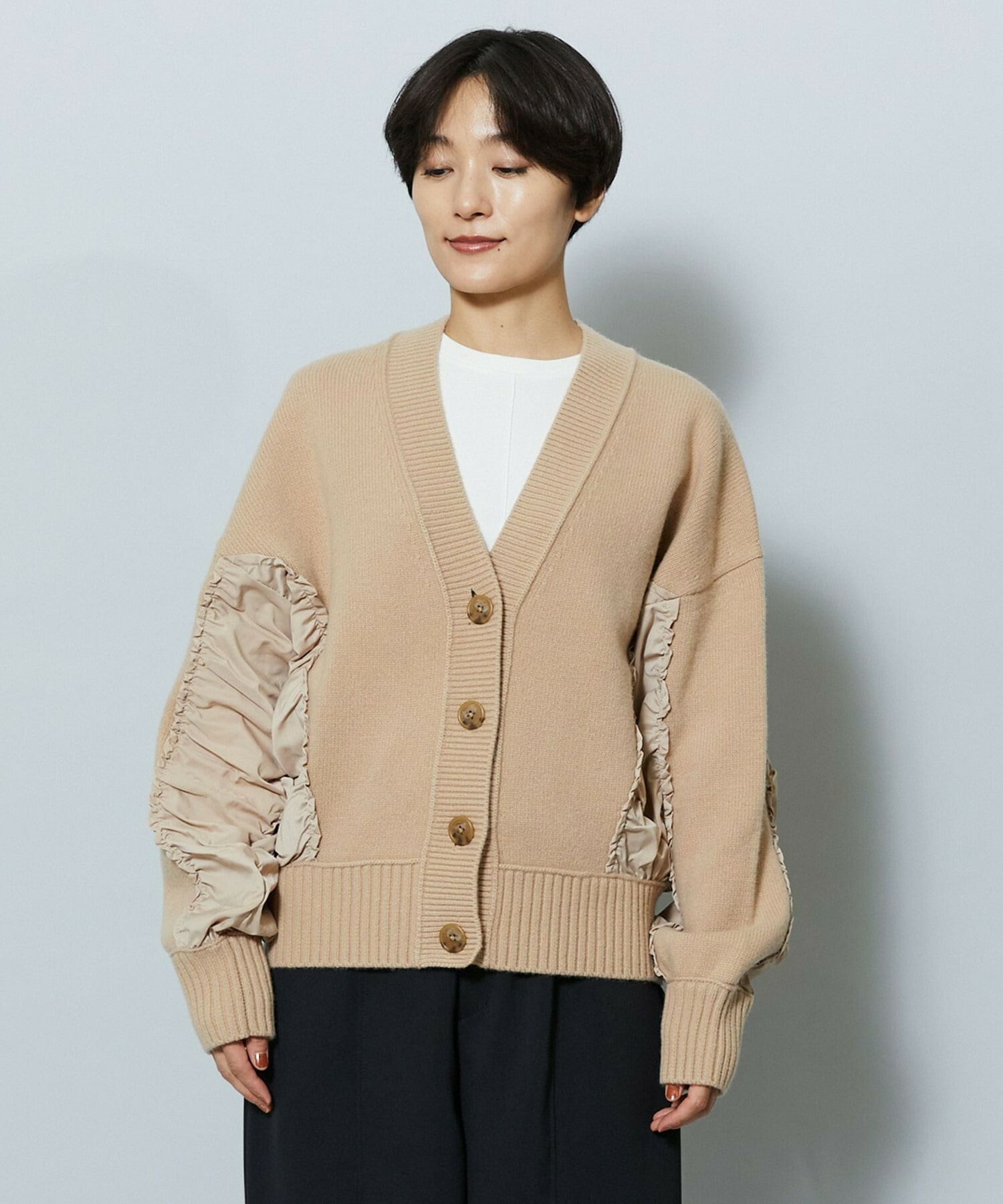 【MOGA】AQUAシャーリングカーディガン 詳細画像 キャメル 21