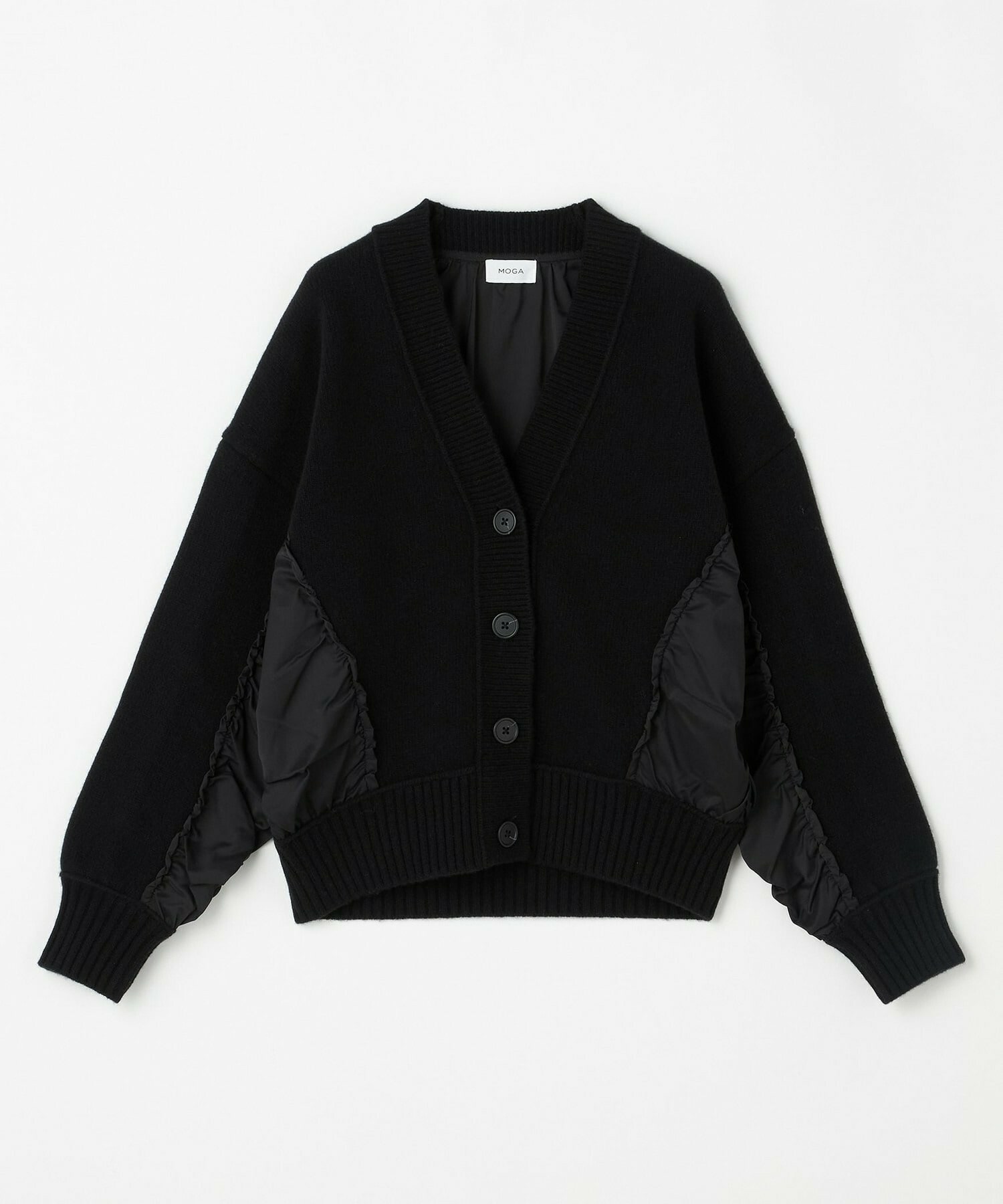 【MOGA】AQUAシャーリングカーディガン 詳細画像 ブラック 2