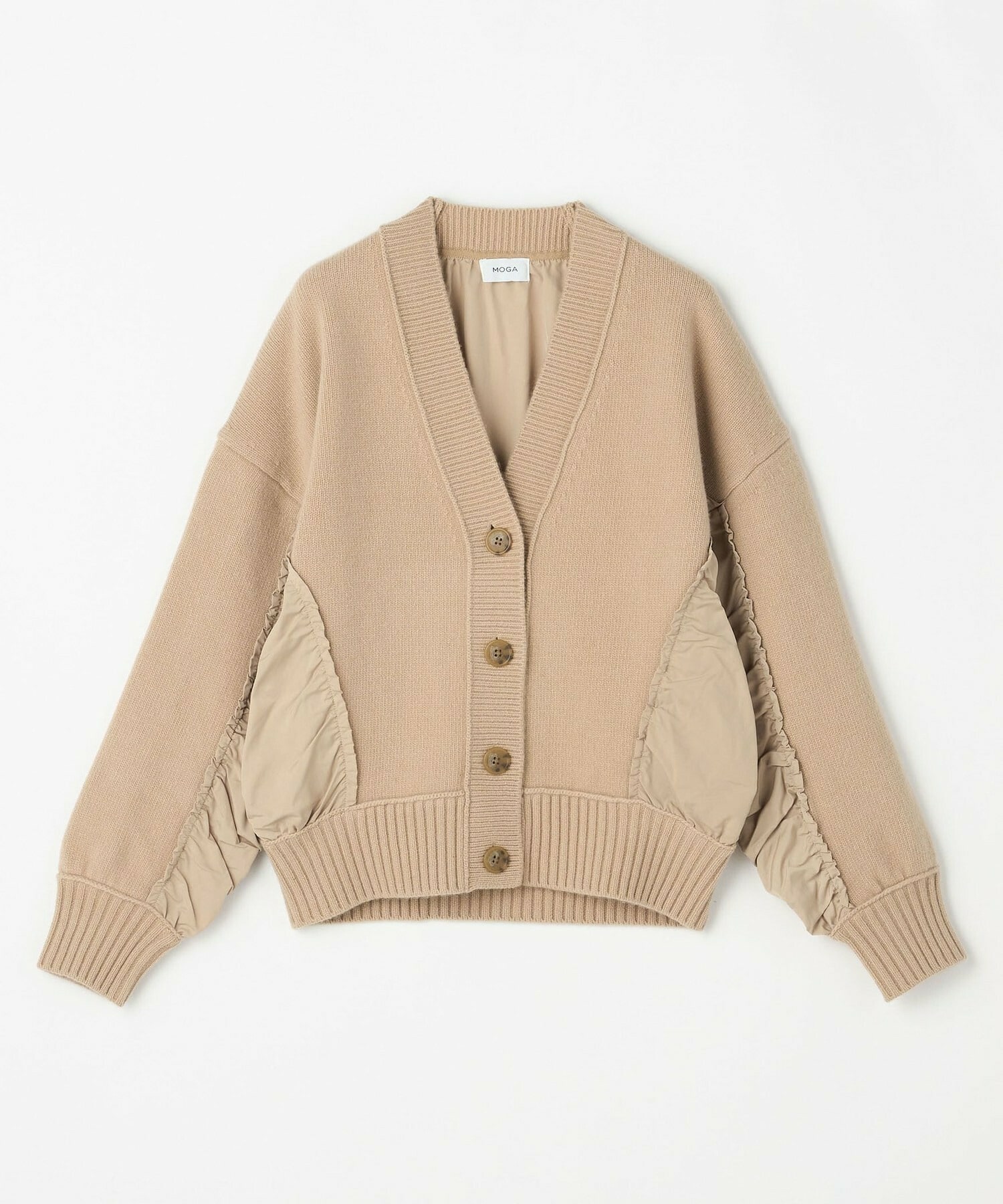 【MOGA】AQUAシャーリングカーディガン 詳細画像 キャメル 2