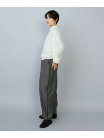 【MOGA】TOPAZギャザーパフスリーブニット 詳細画像 チャコールグレー 11