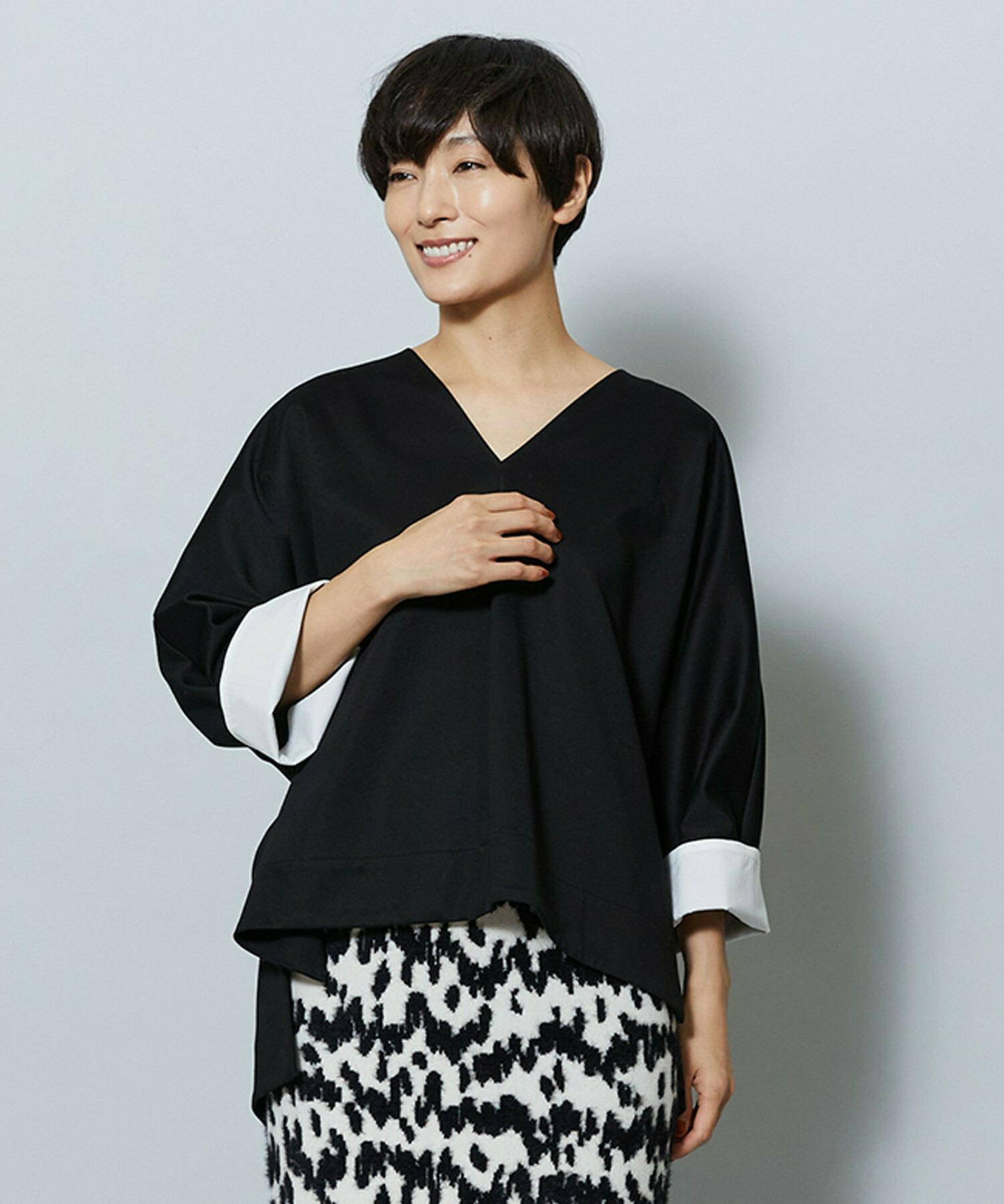 ＊タグ付き未使用【OBLI オブリ】ドルマンスリーブブラックワンピース 0 ドルマンスリーブブラックワンピース | DRESS | OBLI