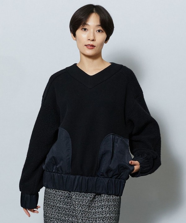 ソフト裏毛トップス 詳細画像 ブラック 1