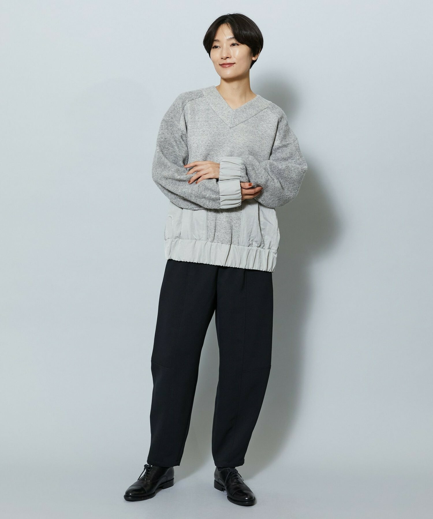 【MOGA】ソフト裏毛トップス 詳細画像 ブラック 12