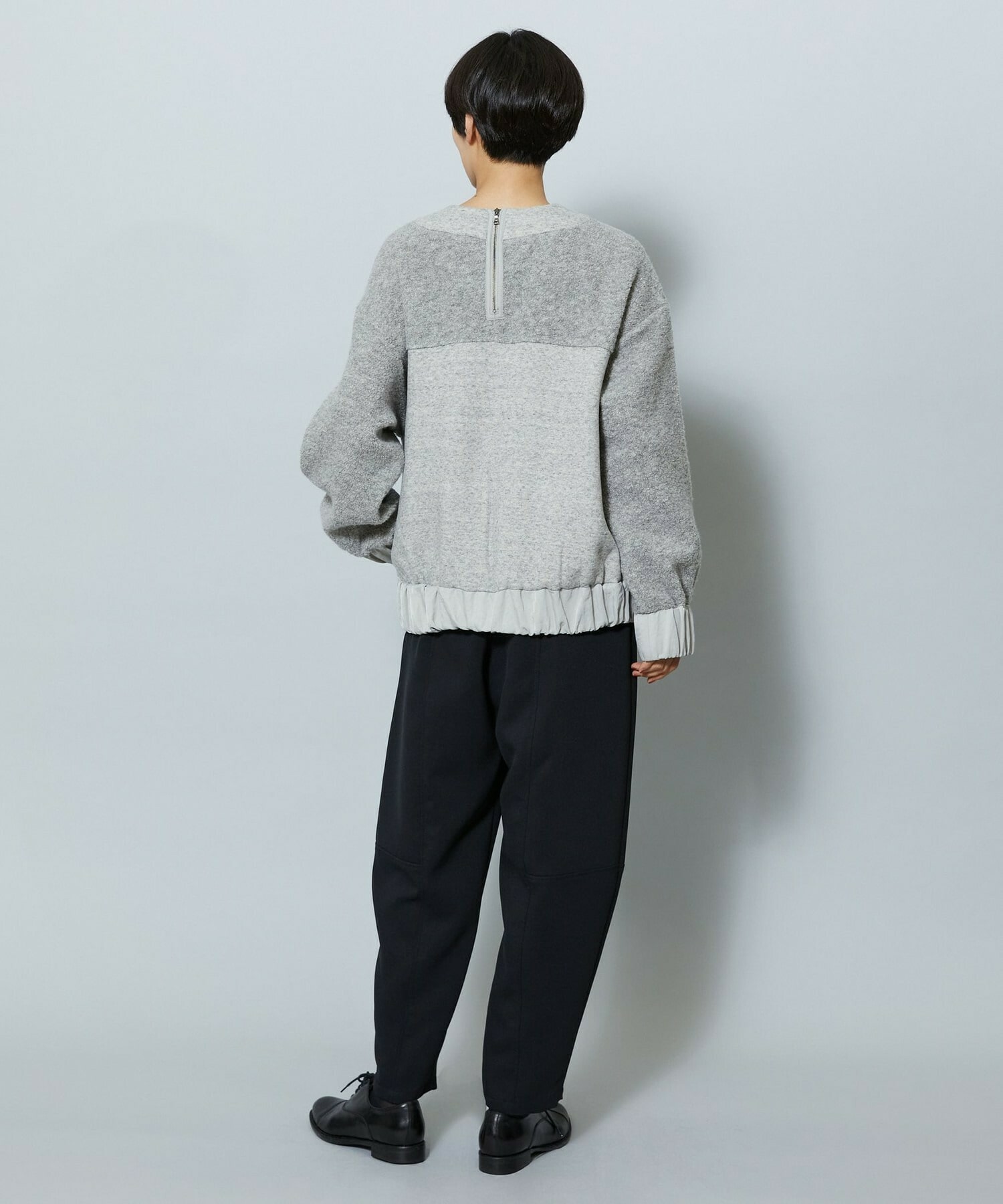 【MOGA】ソフト裏毛トップス 詳細画像 ブラック 15