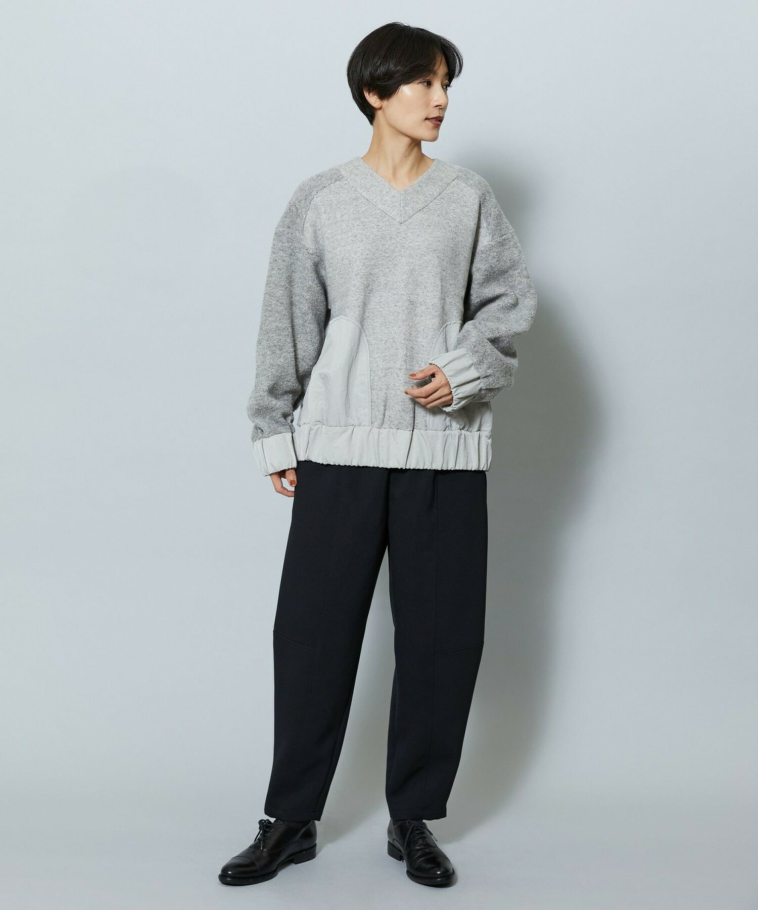 【MOGA】ソフト裏毛トップス 詳細画像 ブラック 18