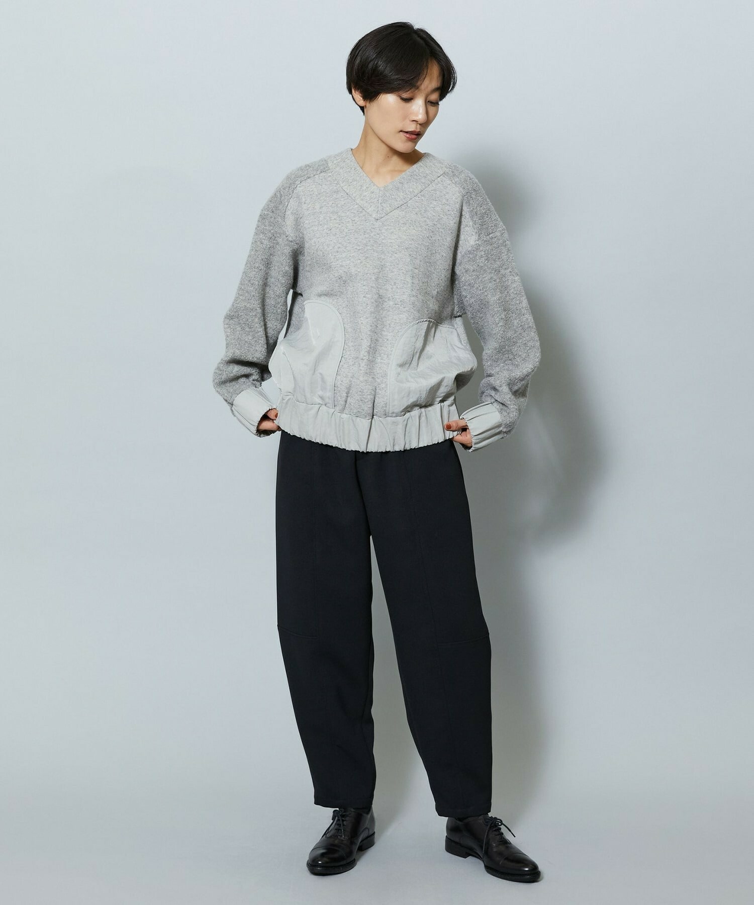 【MOGA】ソフト裏毛トップス 詳細画像 ブラック 19